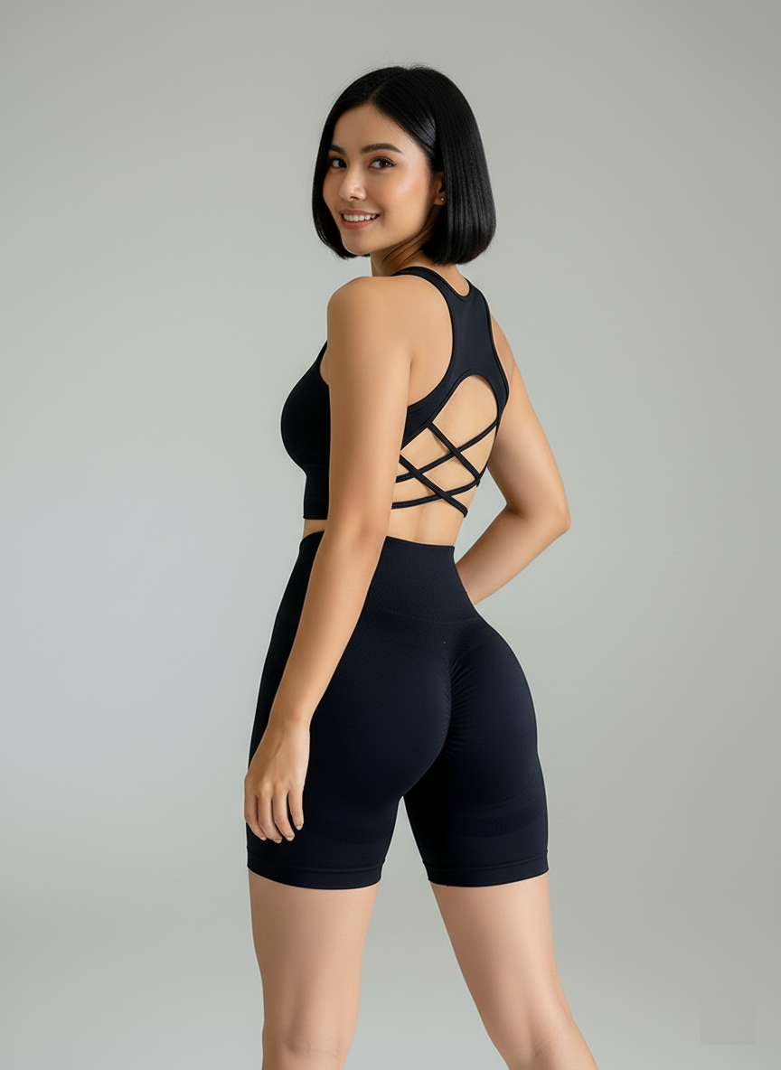 ESSENTIAL_FIT Ensemble de Sport Noir