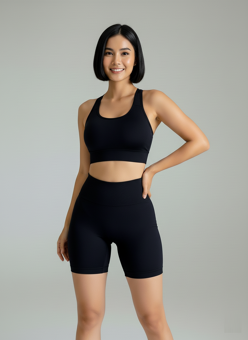 ESSENTIAL_FIT Ensemble de Sport Noir